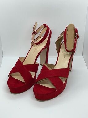 Sexy Red High Heel Platform Pumps By Jessica Simpson. Size 12!!!!!